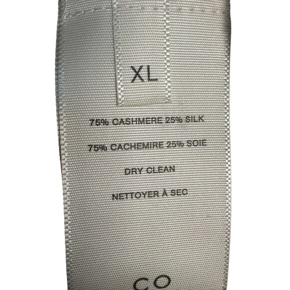 Co NWT Cashmere/Silk Blend Short Sleeve Sweater in Sand Size XL - Picture 10 of 10